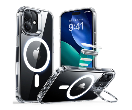 Etui / obudowa na smartfona ESR Classic Hybrid Kickstand Magsafe do Iphone 17 Clear